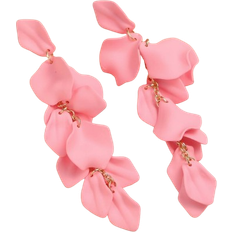 Shein 1pair Long Rose Flower Petal Earrings