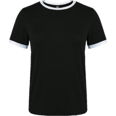 Shein Damen Sommer Farbblock Rundhals Kurzarm lässig T-Shirt