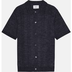 NN07 Herre Overdele NN07 Thor SS Cardigan - Deep Navy