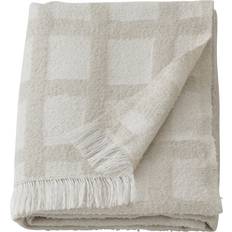 IKEA Grönknavel Pläd 180 x 120 cm Ruta Beige Filt Beige (120x180cm)