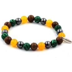 Malakit Armband Minerals and precious stones. bracelet hematite + malachite + agate