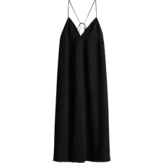 H&M Tie Detail Maxi Dress - Black