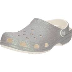 Red Clogs Crocs Classic Glitter Clog - White