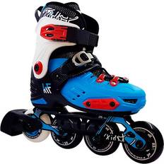 Patines en Línea y de Ruedas KRF Patín First Línea Ajustable Bota Dura Blue S