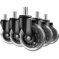 AlwaysH Rubber Office Chair Caster Wheels 11mm x 22mm