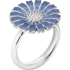 Georg Jensen Daisy Ring - Blå Emalje