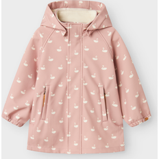 Lil'Atelier Softshell Laalfa Jakke Long - Adobe Rose