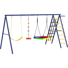 Swing set Aiyaplay 6 in 1 Kids Swing Set with 3 Swings