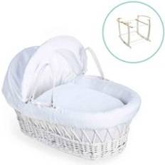 Bassinetts Kid's Room on sale Clair De Lune Cotton Dream White Wicker Moses Basket