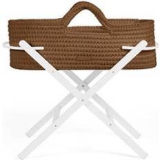 White Bassinetts Kid's Room Ickle Bubba Nova Moses Basket & White Stand Mocha
