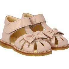 Angulus Sandaler Barnskor Angulus Rosebud Börjar Sandal Med Rosett Kardborreband - Rosebud