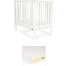 Mamas & Papas Petite Cot Bundle with Essential Airflow Fibre Mattress Pure White