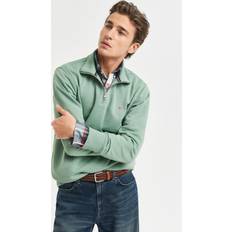 Gant Mens Kalamata Half-Zip Sweatshirt - Green