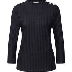 Street One Langarmshirt - Deep Tint Blau