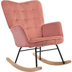 Schaukelstühle Homcom Schaukelsessel Mit Kordoptik 85 cm Schaukelstuhl