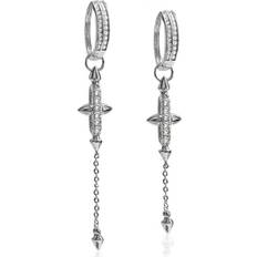 Smycken Ioaku Örhängen Eternal Faith Hoops - Silver