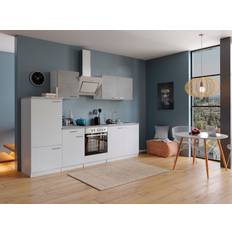 Meubles de Cuisine Respekta Cuisine Équipée Kitchenette Bêton Malia 270 Cm - Blanc
