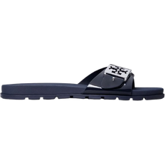 Tory Burch Buckle Slide - New Navy/Silver