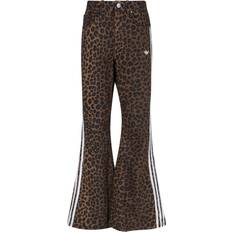 adidas Logo Bootcut Jeans - Leopard Print