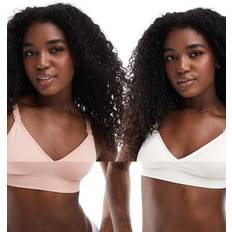 Mamalicious Maternity Sort Og Lyserød Amme-BH 2 Stk Multifarvet