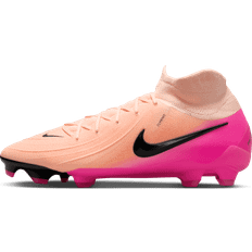 Nike Soccer Shoes Nike Phantom Luna II Pro FG Soccer Cleats - Crimson Tint/Black/Pink Blast