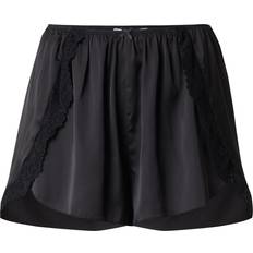 Silk Sleepwear Abercrombie & Fitch Sheer Lace Pyjama Short Black