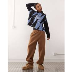 Weekday Simon Co-Ord Scuba Joggers - Brown
