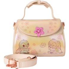 Beige Skuldertasker Loungefly Disney Crossbody Bow Handle Cute Stitch