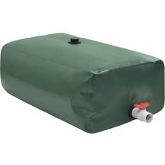 vidaXL Wassertank mit Wasserhahn Faltbar 670 L PVC Grün