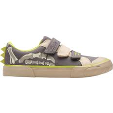 Boys Low Top Shoes Children's Shoes Clarks Kids' Foxing Stomp Shoes - Grey Canvas