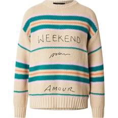 Max Mara Weekend Oversized Jumper with Rice Grain Stitch - Beige
