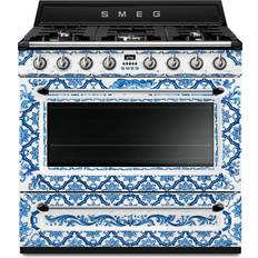 Blå Spisar Smeg Gaskomfur Dolce & Gabbana Mediterraneo TR90DGME9 90 cm Blå