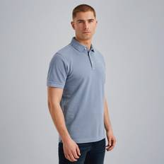 PME Legend Polo Shirt Garment Dye Piqué - Light Blue
