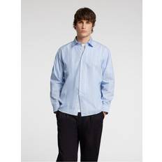 Nylon Shirts Selected Relaxed Fit Long Sleeved Shirt - Light Blue