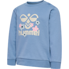 9-12M Sweatshirts Børnetøj Hummel Logosweatshirt HmlLime - Faded Denim