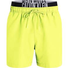 Calvin Klein Yellow Swimwear Calvin Klein Double Waistband Swim Shorts - Intense Power - Lemonade Yellow