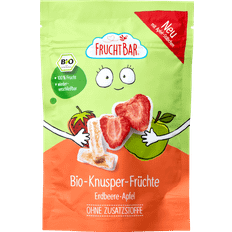 Fruchtbar FruchtBar Øko Knasefrugt Jordbær-æble 1396.67 DKK 15g 1pak