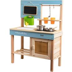 Classic World Wooden Outdoor Play Kitchen 7 pcs