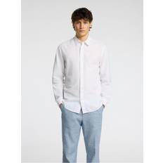 Hvid - Merinould Skjorter Selected Bomuld Slim Fit Shirt