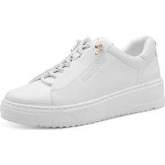 Marco Tozzi Sneakers Marco Tozzi Vita Sneakers Med Gulddetaljer - White