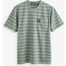 Superdry T-Shirt - dunkelgrau / pastellgrün