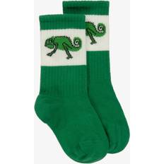Gröna Strumpor Mini Rodini Green Lizard 1-Pack Strumpor - Green