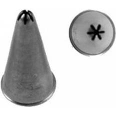 Ateco No.25 Small 6 Point Closed Star Metal Piping Grey Icing Bag & Nozzle