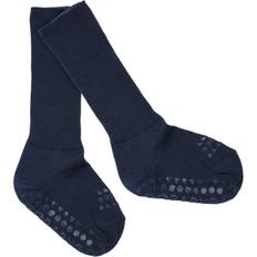 Go Baby Go Midnight Blue Non-Slip Strumpor I Merino Ull - Str. 17-19