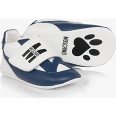 Moschino Baby Boys Leather Pre-Walkers - Blue/White
