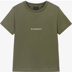 Givenchy Kids Logo Cotton Blend Jersey T-shirt - Green