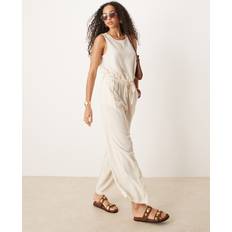 Trouser co ord River Island Linen Trouser Co-Ord - Cream