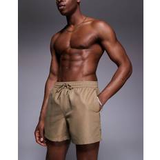 ASOS DESIGN Korta Badshorts - Mörkbeige