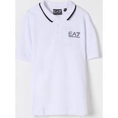 Polo Children's Clothing EA7 Emporio Armani Boys Cotton Piqué Polo Shirt - White