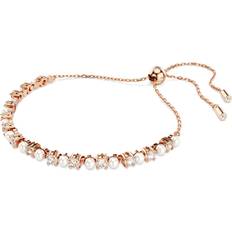 Swarovski Pärlor Armband Swarovski Roséguld Kristall Matrix Armband - One Size